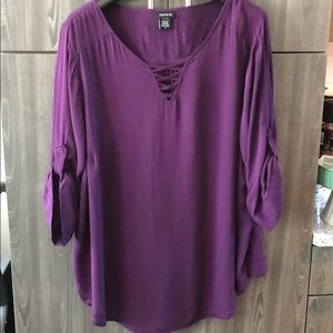 Torrid crisscross neckline Blouse Size 3